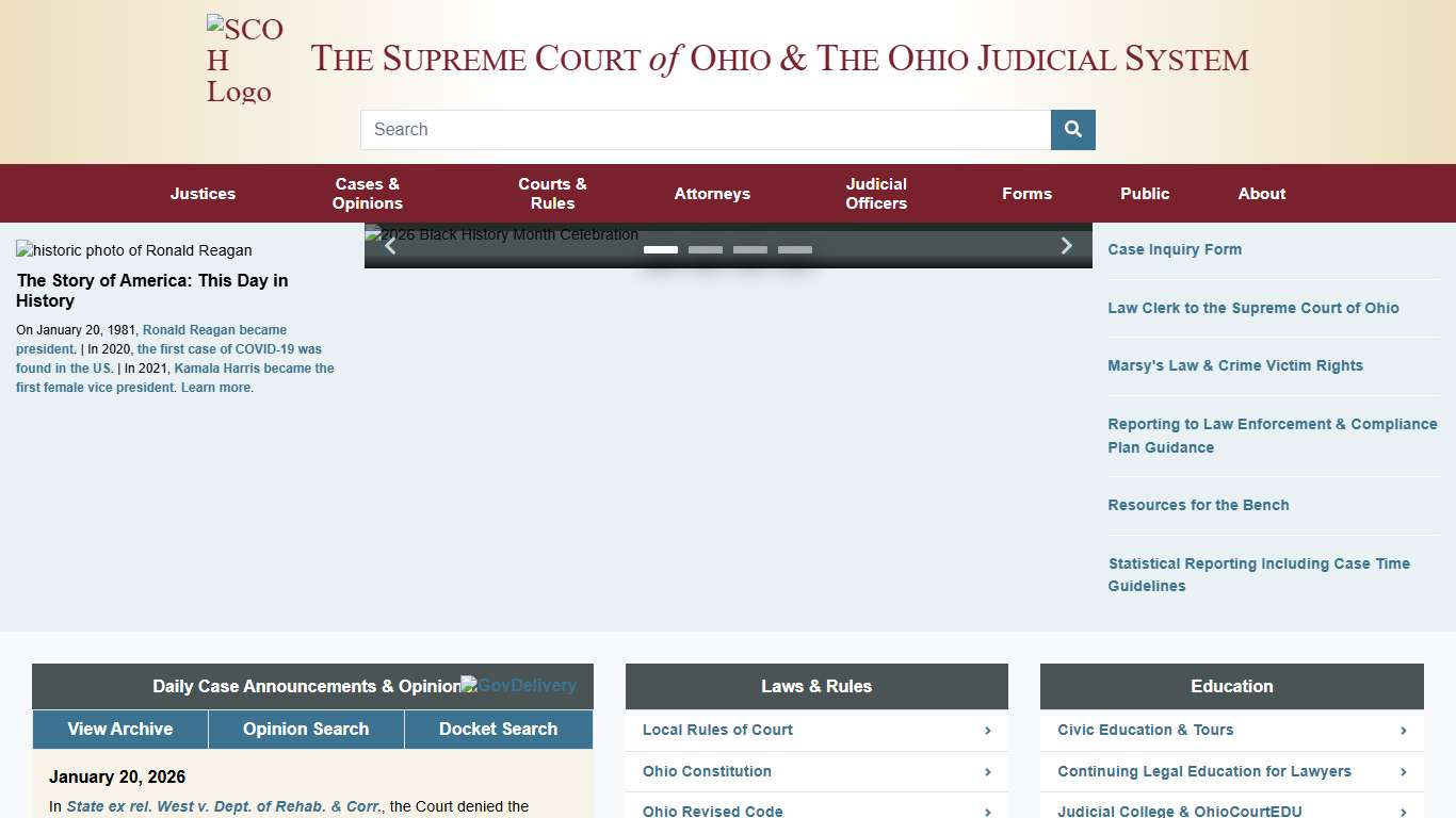 Supreme Court of Ohio » Supreme Court of Ohio